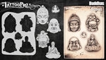 Tattoo Pro Stencils by Wiser - Buddha Stencil