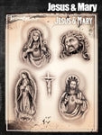 Tattoo Pro Stencils by Wiser - Jesus & Mary Stencils