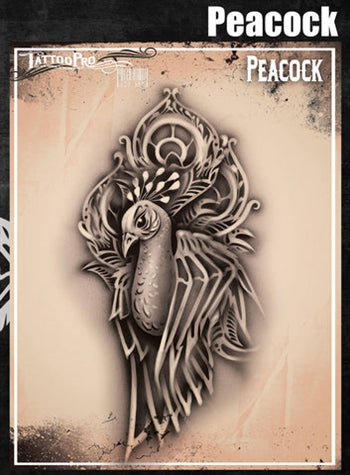 Wiser's Peacock Tattoo Pro Stencil