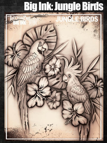 Wiser's Big Ink: Jungle Birds Tattoo Pro Stencil