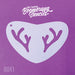 Deer antler boomerang stencil 