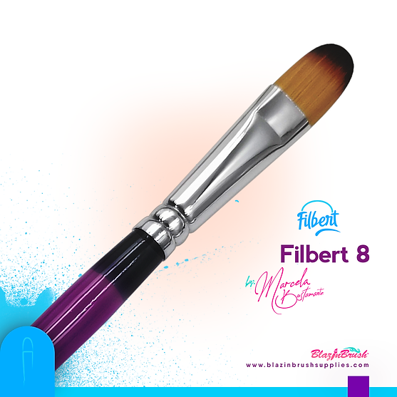 Filbert 8 - Blazin Brush by Marcela Bustamante