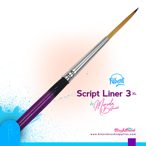 Script Liner 3 XL - Blazin Brush by Marcela Bustamante