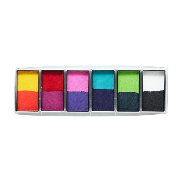 Global All You Need Mini 12 Colour Half Length Face & Body Art Palette Sampler 6x 15g