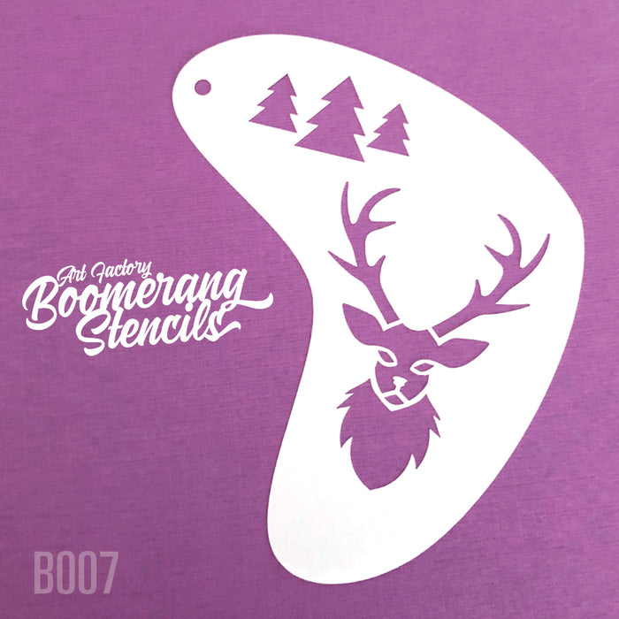 Deer Stencil Boomerang Stencil by the Art Factory