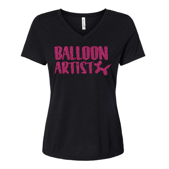 V Neck Balloon Artist T-Shirt