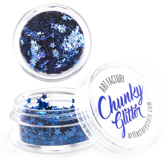 Chunky Glitter - Blue Stars