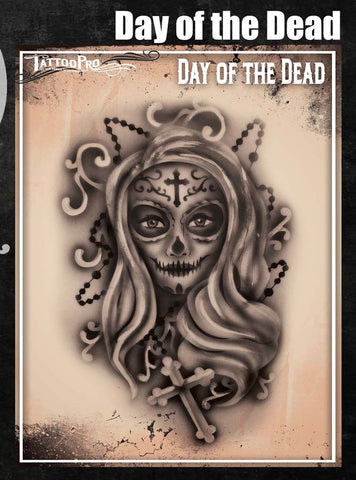 Wiser's Day of the Dead Airbrush Tattoo Pro Stencil Series