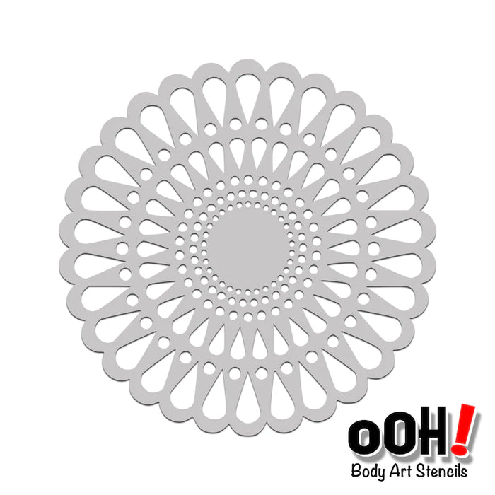 S01 Doily Sphere flips Ooh! face Painting Stencil
