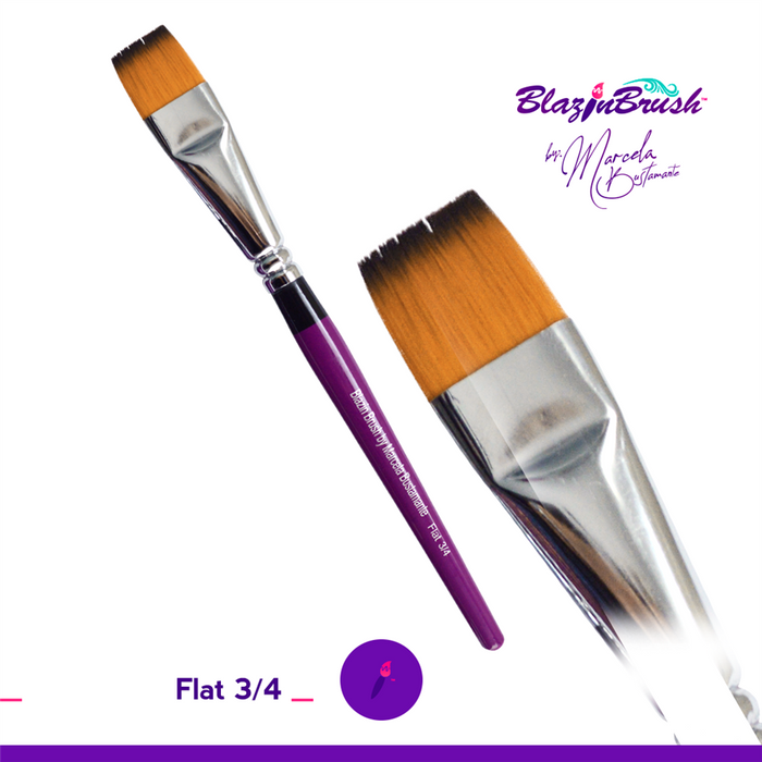 Flat 3/4 - Blazin Brush by Marcela Bustamante