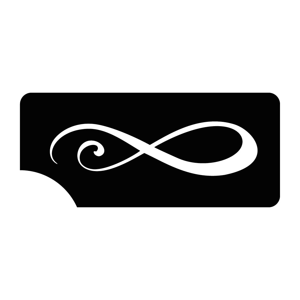 Art Factory Glitter Tattoo Stencil - 561 Infinity Symbol - Set of 5 ...