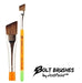 Bolt brush medium firm angle for one stroke roses and butterflies face painting with thick handle