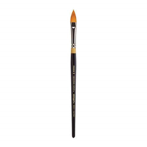KingArt Face Painting Brush - Original Gold 9930 Series - Golden Talon Oval Floral Petal #6
