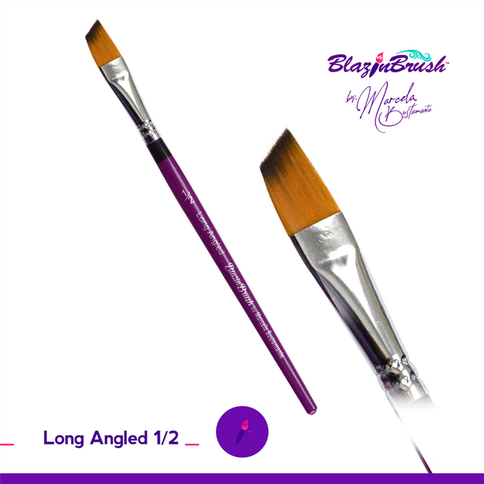 Long Angled 1/2 - Blazin Brush by Marcela Bustamante