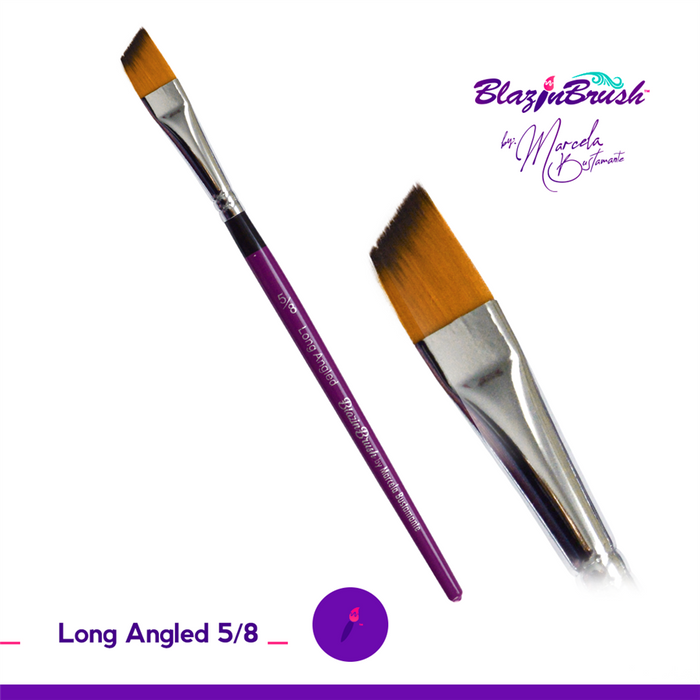 Long Angled 5/8 - Blazin Brush by Marcela Bustamante