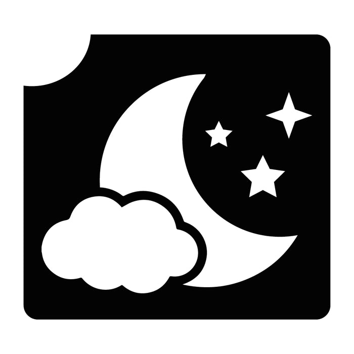 593 Moon Cloud & Stars - Set of 5