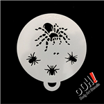 Tarantula Spider flip face Paint Stencil for face painting and airbrush tattoos