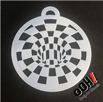 Optical Illusion Blocks ooh!  flip face Paint Stencil for face painting and airbrush tattoos