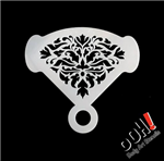Damask Mirror Ooh! face Painting Stencil for face painting and airbrush tattoos