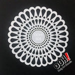 Doily Sphere face Paint Stencil for face painting and airbrush tattoos