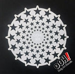 Stars Sphere face Paint Stencil for face painting and airbrush tattoos