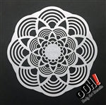 Mandala Sphere face Paint Stencil for face painting and airbrush tattoos