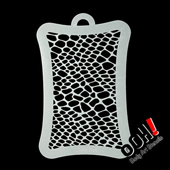 T06 Reptile Skin Texture Ooh! Face Painting Stencil