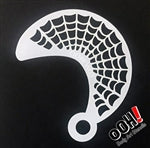Spiderweb Wrap face Paint Stencil for face painting and airbrush tattoos
