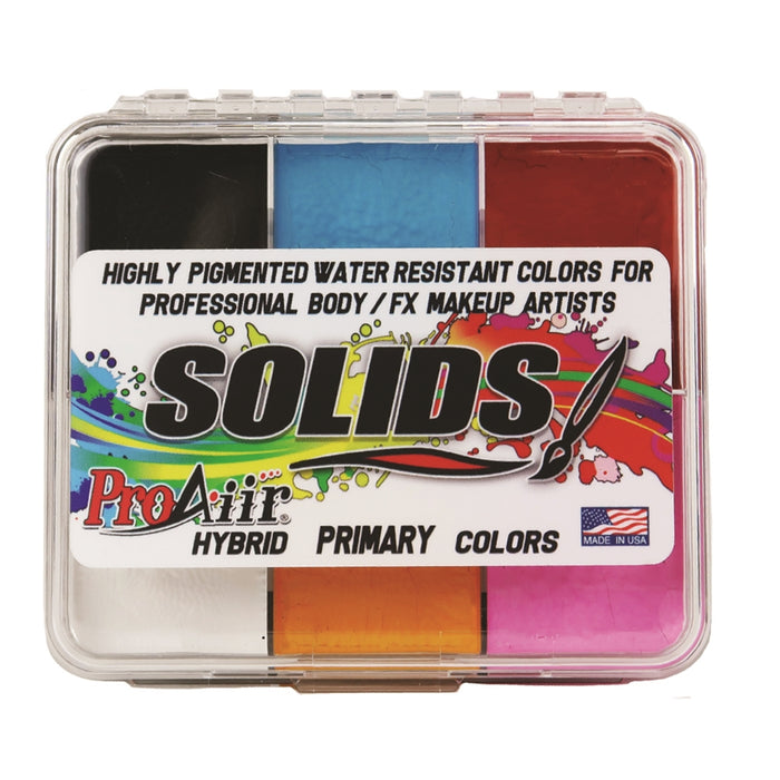 ProAiir Solids Hybrid Primary Color Water Resistant Makeup Palette