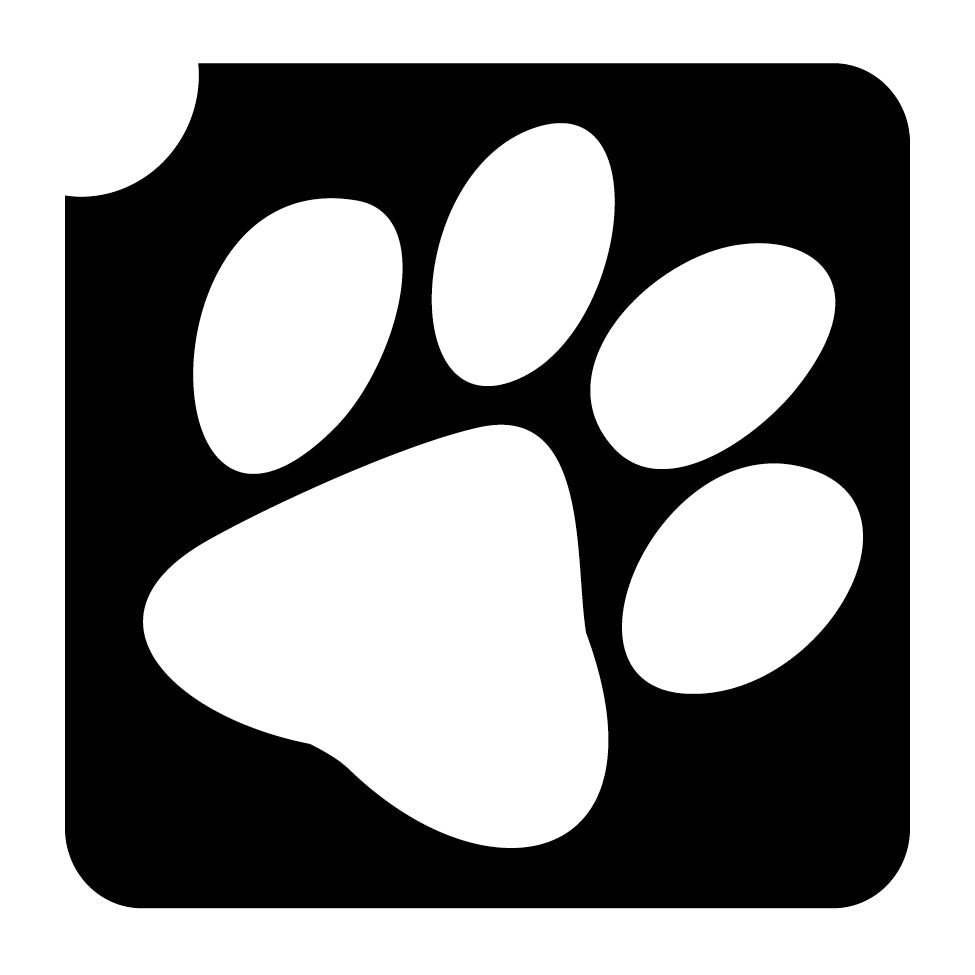 Art Factory Glitter Tattoo Stencil - 745 Paw Print - Set of 5 — www ...