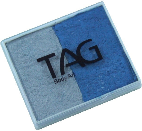 Tag face Paint Split Cake - Pearl Blue & Pearl Silver