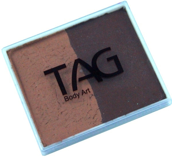 Tag face Paint Split Cake - Brown & Mid Brown