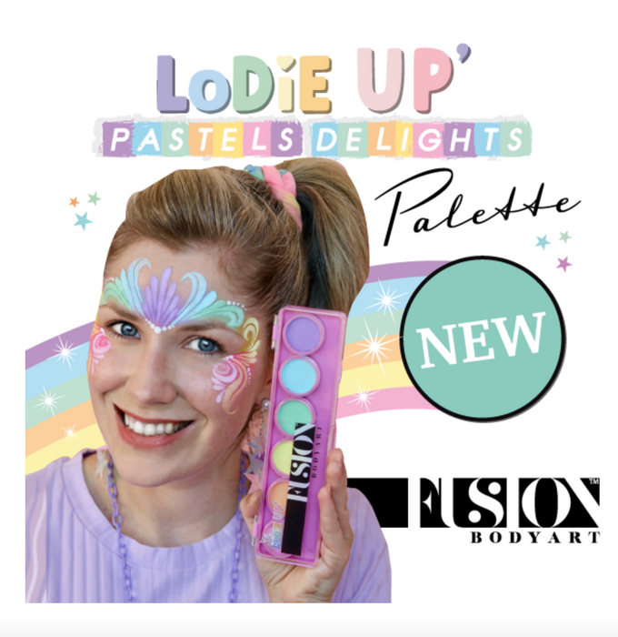 Fusion Lodie Up Face Painting Pink Palette - Elodie's Pastel Delights