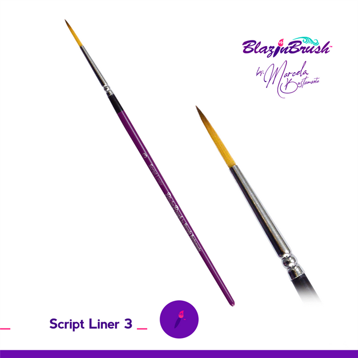 Script Liner #3 - Blazin Brush by Marcela Bustamante