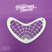 A spider web-shaped stencil displayed on a purple background.