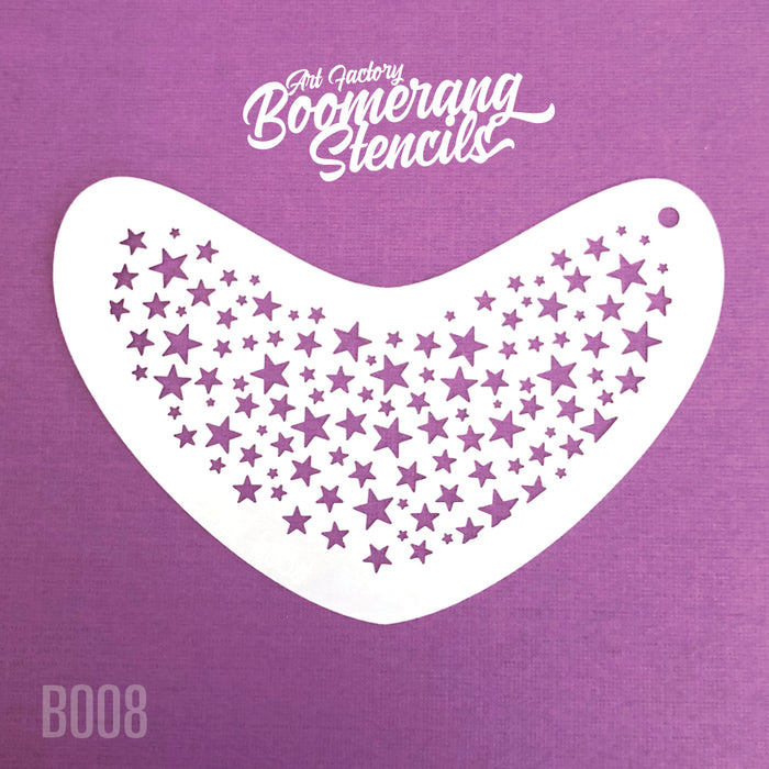 multi shaped star boomerang stencil 