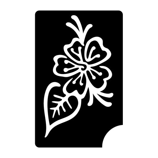 Henna flower stencil showcasing intricate traditional designs, ideal for parties and festivals. 