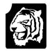 Three-layer tiger head stencil for face painting and body art, ideal for expressing team spirit or celebrating favorite animals.